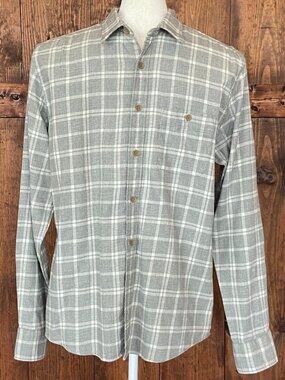 Faherty Men's Cotton Plaid Button Down dress Shirt Sz L